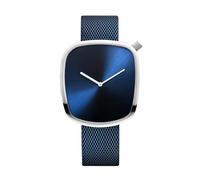 Bering Unisex Quarz Uhr | Armbanduhr 40 mm Edelstahlgehäuse und Zifferblatt | Milanaisearmband | Saphierglas | 3 ATM | 18040