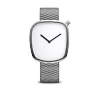 Bering Unisex Quarz Uhr | Armbanduhr 40 mm Edelstahlgehäuse und Zifferblatt | Milanaisearmband | Saphierglas | 3 ATM | 18040