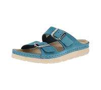 berkemann 01914 Verica Nubuk - Damen Pantolette - 348-Karibikblau für Damen, blau, Größe 38 EU / 5 UK