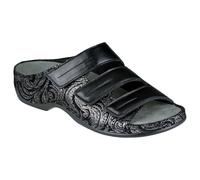 Berkemann Damen Andrea Pantoletten, Elastisches Leder, Schwarz Metallic, 36 1/3 EU