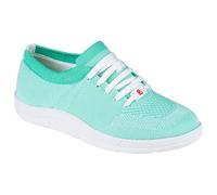 Berkemann Damen ComfortKnit Sneaker Textil Wide Fußbett: herausnehmbar 6,0 ComfortKnit mintgrün/weiß
