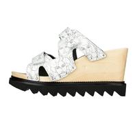 Berkemann Damen Holz Pantolette medium Fußbett: nicht herausnehmbar 5,5 weiß/Faces Leder