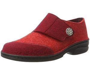 Berkemann Damen Jarla. - Ja Hohe Hausschuhe, Rot Rot Patch, 36 1/3 EU