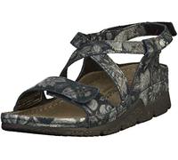 Berkemann Damen Lorenza Sandale, schwarz/Silber, 41.5 EU