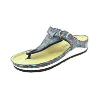 Berkemann Damen Mila Flipflop, blau/lila Multiboa, 40 2/3 EU