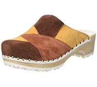 Berkemann Damen Patch-Toeffler Holzschuh, braun/gelb Multicolor, 37.5 EU