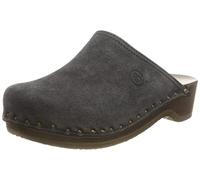 Berkemann Damen Velours-teffler Clogs, Blau, 41.5 EU