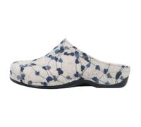 Berkemann Damenschuhe Clogs blau/altweiß/Tupfen Filz blau/altweiß - Gr. - 7 UK