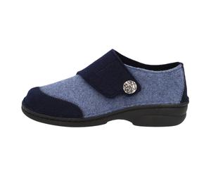 Berkemann Damenschuhe Orthopädische Schuhe blau/ dunkelblau Filz blau/dunkelblau Filz - Gr. - 4.5 UK