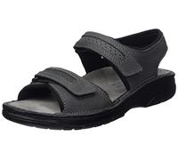 Berkemann Fabian Bequeme Herren Sandalette Leder mit herausnehmbarem Fußbett und Klettverschluß Trekking Sandale Wander- und Outdoor-Sandalen mit regulierbaren Klettverschlüssen