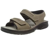 Berkemann Fabian Bequeme Herren Sandalette Leder mit herausnehmbarem Fußbett und Klettverschluß Trekking Sandale Wander- und Outdoor-Sandalen mit regulierbaren Klettverschlüssen
