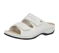 Berkemann Finja - Bequeme Damen Pantolette Leder mit herausnehmbarem Fußbett, Stretcheinsätzen und Klettverschluss