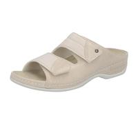 Berkemann Finja - Bequeme Damen Pantolette Leder mit herausnehmbarem Fußbett, Stretcheinsätzen und Klettverschluss
