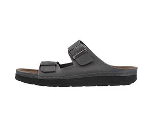 Berkemann Herrenschuhe Orthopädische Schuhe grau/schwarz Fettleder grau/schwarz Fettleder - Gr. - 46 EU | 11 UK