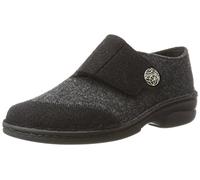 Berkemann Hausschuhe Jarla – Hohe Hausschuhe für Damen, Schwarz (Schwarz Patch) Größe 40