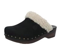Berkemann Soft Toeffler Echtleder mit einer Holzsohle aus Pappelholz Unisex Holzschuhe Leder Clogs Damenclogs Schwedenclogs Holzclogs