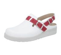 Berkemann Tec-Pro-Iver Arbeitsclogs Unisex-Erwachsene, Weiß (Weiß/Rot), 44 EU