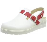 Berkemann Tec-Pro-Iver Arbeitsclogs Unisex-Erwachsene, Weiß (Weiß/Rot), 46 EU