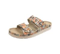 Berkemann Thelma Damen Pantolette aus Mikro-Nubuk Bequeme Sandale mit Fußbett und Zwei verstellbaren Riemen mit Schnallen