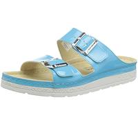 Berkemann Thelma Damen Pantolette aus Mikro-Nubuk Bequeme Sandale mit Fußbett und Zwei verstellbaren Riemen mit Schnallen