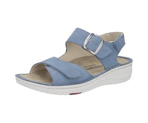 Berkemann Tilla Damen-Sandale aus Echtleder - Komfort-Sandalette mit Wechselfußbett, Klettverschluss & Handnaht