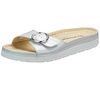 Berkemann Tori Damen Pantolette aus Mikro-Nubuk Bequeme Sandale mit Fußbett und einem verstellbaren Riemen mit Schnalle