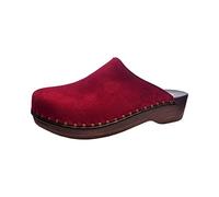 Berkemann Unisex Natur-Toeffler Holzschuh, dunkelrot, 40 EU