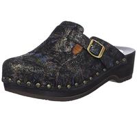 Berkemann Unisex Riemen-Toeffler Holzschuh, Gold/Glamour-Flowers, 39.5 EU