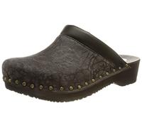 Berkemann Unisex Soft-Toeffler Holzschuh, mausgrau Waben/schwarz, 40 EU