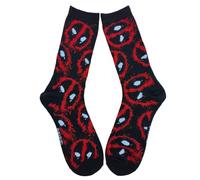 Berkshire Fashions Deadpool Splatter Logo Collage Crew Socken