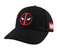 Berkshire Fashions Schwarze Snapback-Mütze mit Deadpool-Logo, Schwarz, Einheitsgre