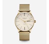 Berlin Automatik sepia gold - Edelstahl - Milanaise gold