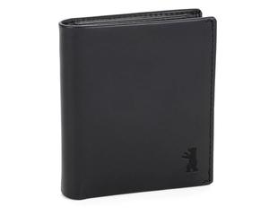 Berliner Bags Geldbörse Herren Rome Premium, Portmonee aus Leder - Schwarz | Echtleder Geldbeutel Hochformat mit RFID-Schutz und Münzfach, für Herren