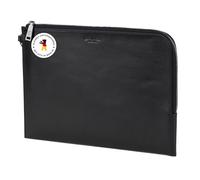 Berliner Bags Premium Dokumentenmappe Alex XL, Dokumententasche, Reisepass Organizer und Banktasche aus Leder, für Damen und Herren - Schwarz