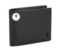 Berliner Bags Premium Geldbörse, Portmonee aus Leder, Geldbeutel mit RFID-Schutz und Ausweisfach, für Herren - Schwarz