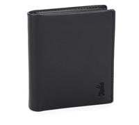 Berliner Bags Premium Geldbörse Rome, Portmonee aus Leder, Geldbeutel mit RFID-Schutz und Reißverschluss-Münzfach, für Herren - Schwarz