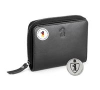 Berliner Bags Premium Geldbörse Sara, Kleine Portemonnaie, Geldbeutel aus Leder, mit TÜV-gepruftem RFID-Schutz, inkl Geschenk-Box, für Damen - Schwarz