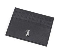 Berliner Bags Premium Kartenetui Hugo aus Leder, Slim Kreditkartenetui mit RFID-Schutz und Geschenkbox, für Herren und Damen - Schwarz