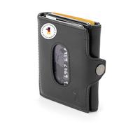 Berliner Bags Premium Slim Wallet Hamburg, Geldbörse Mini Portmonee aus Leder, Geldbeutel mit RFID-Schutz, für Herren - Schwarz