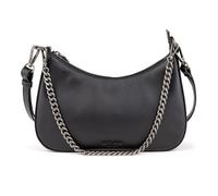 Berliner Bags Premium Umhängetasche Lola, Mittelgroße Schultertasche aus Leder, Crossbody mit Reißverschluss, Abendtasche mit Kette - Schwarz