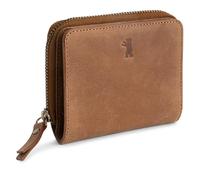 Berliner Bags Vintage Geldbörse Sara, Kleine Portemonnaie, Geldbeutel aus Leder, mit TÜV-gepruftem RFID-Schutz, inkl Geschenk-Box, für Damen - Braun