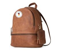Berliner Bags Vintage Rucksack Florence, Kleine Tagesrucksack, Cityrucksack aus Leder wasserabweisend für Damen - Braun