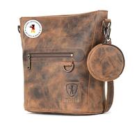 Berliner Bags Vintage Schultertasche Siena, Mittelgroße Umhängetasche aus Leder, Crossbody Bag, Handtasche für Damen - Braun