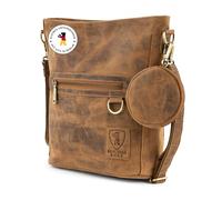 Berliner Bags Vintage Schultertasche Siena, Mittelgroße Umhängetasche aus Leder, Crossbody Bag, Handtasche für Damen - Braun