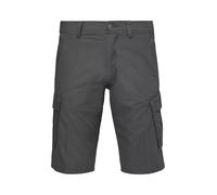 Chinoshorts S.OLIVER, Herren, Gr. 31, N-Gr, grau, Web, Obermaterial: 97% Baumwolle, 3% Elasthan, unifarben, regular fit knielang, Hosen Chinoshorts, mit Taschen (66373514-31)