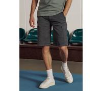 Bermudas STREET ONE MEN, Herren, Gr. 34, industrial grau, Web, 98% Baumwolle, 2% Elasthan, unifarben, regular fit kurz, Hosen Bermudas, Middle Waist (96172246-34) industrial grau