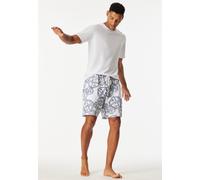 Bermuda Statement-Druck weiß-blau - SCHIESSER 150 Years 56