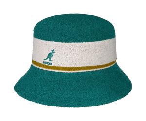 Bermuda Stripe Bucket Hut by Kangol petrol S (54-55 cm)