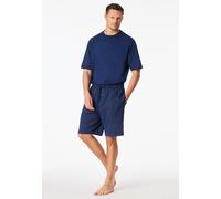 Schiesser Herren Schlafhose kurz Bermuda Webware Seersucker - Mix + Relax