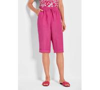 Bermudahose CARLA aus reinem Leinen pink 20 Bermuda
